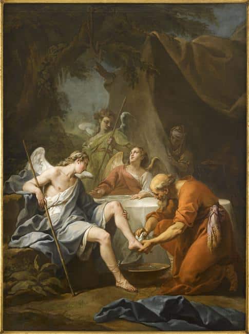 Abraham et les trois anges au chêne de Mamré